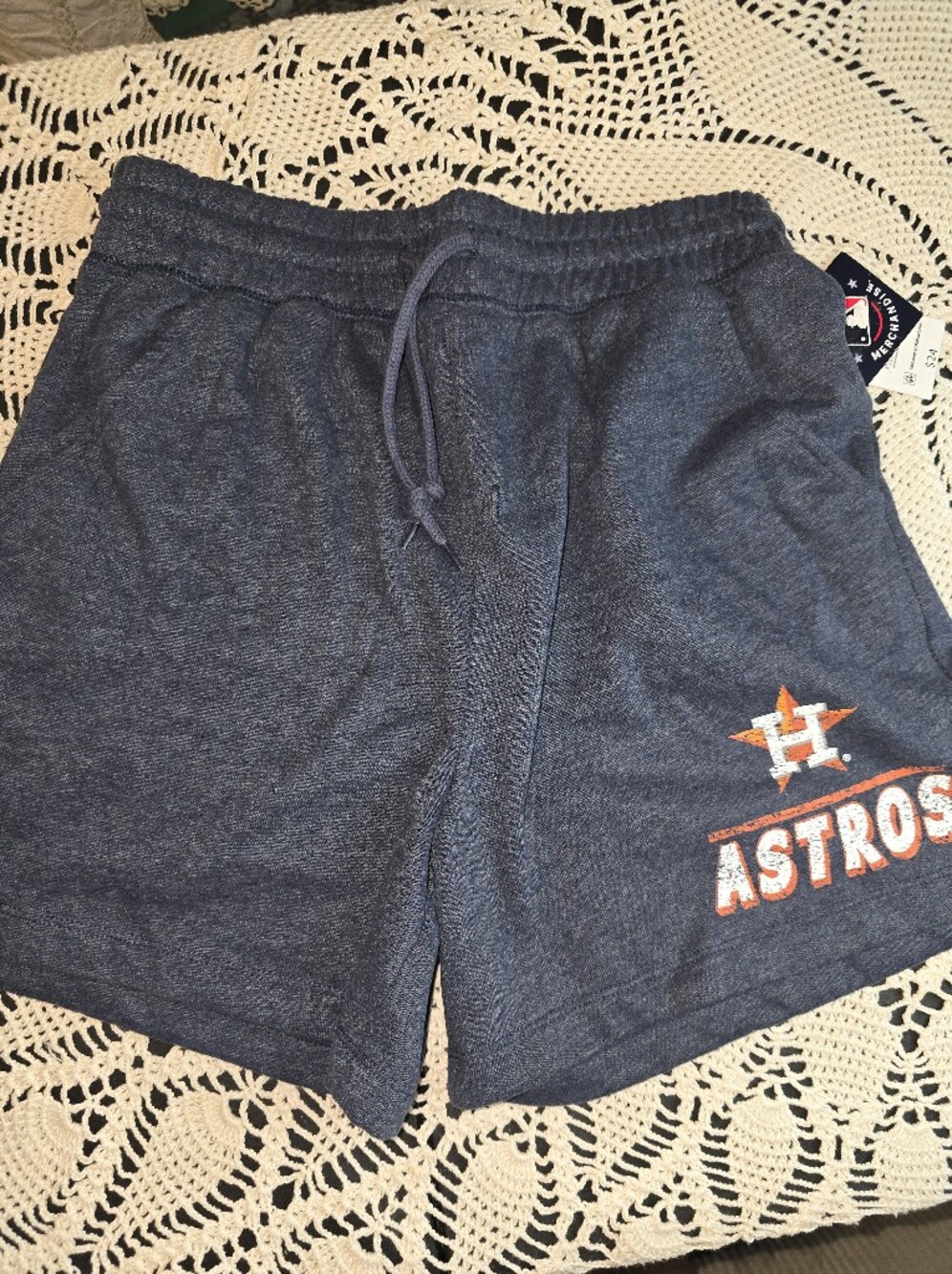 MLB Houston Astros Navy, Mens Small, Elastic Waist, Athletic, New With Tags